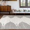 World Rug Gallery Bohemian Stripe Stain Resistant Area Rug 5' x 7' Cream 385CREAM5X7 - alternate 6
